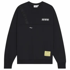 Discount Avnier Crewneck Shadow V2 Coton Bio | Noir