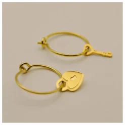 Adorabili Créoles Asymétriques Secret | Doré Clearance