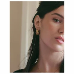 Femme Louise Damas Boucles D'Oreilles|Créoles Claudia |