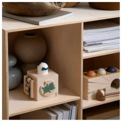 Sebra Jouets D'Éveil|Cube d'activités en bois Woodland