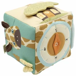 Fabelab Jouets D'Éveil|Jouets D'Éveil|Cube d'activités sensorielles - Safari