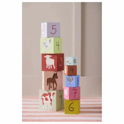 Kid's Concept Jouets D'Éveil|Jouets D'Éveil|Cubes à empiler en carton AIDEN