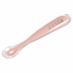 Béaba Cuillère 1er âge soft en silicone | Rose pâle Best