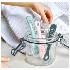 Discount Béaba Cuillère 2ème âge soft en silicone - Lot de 4 Multicolore