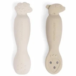 Done by deer Premiers Repas|Puériculture|Cuillères d'apprentissage Tiny Farm - Set de 2 |