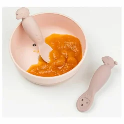 Done by deer Cuillères d'apprentissage Tiny Farm - Set de 2 |