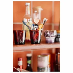 HKliving Cuillères en grès - Set de 4 Multicolore