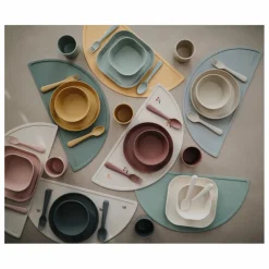 Mushie Cuillères en silicone - Set de 2 | Bleu Online