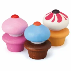 Erzi Cupcakes à assembler - Set de 3 Multicolore Discount
