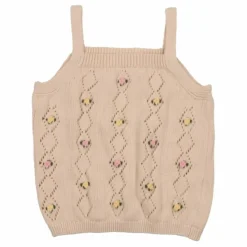 the new society Débardeur Ambrose Pointelle Coton Bio | Ecru Online