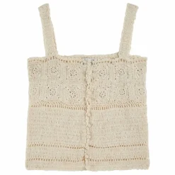 Emile et Ida Débardeur Belicia Crochet | Ecru Online