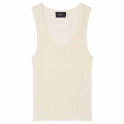 Discount Bompard Débardeur Côtelé | Crème