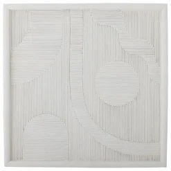 Hot Bloomingville Déco murale en polyrésine Patina | Blanc