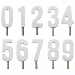 Sale Bloomingville Mini Décoration d'anniversaire - Set de 10 | Blanc