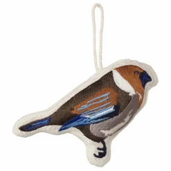 Broste Copenhagen Décoration de Noël Bird en coton | Brun