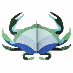 Online Studio Roof Décoration murale Crabe Multicolore