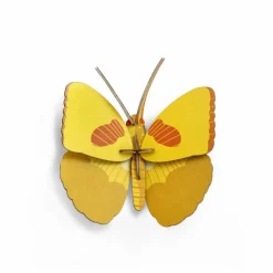 Discount Studio Roof Décoration murale Papillon Jaune