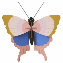 New Studio Roof Décoration murale Papillon Gold Rim Multicolore