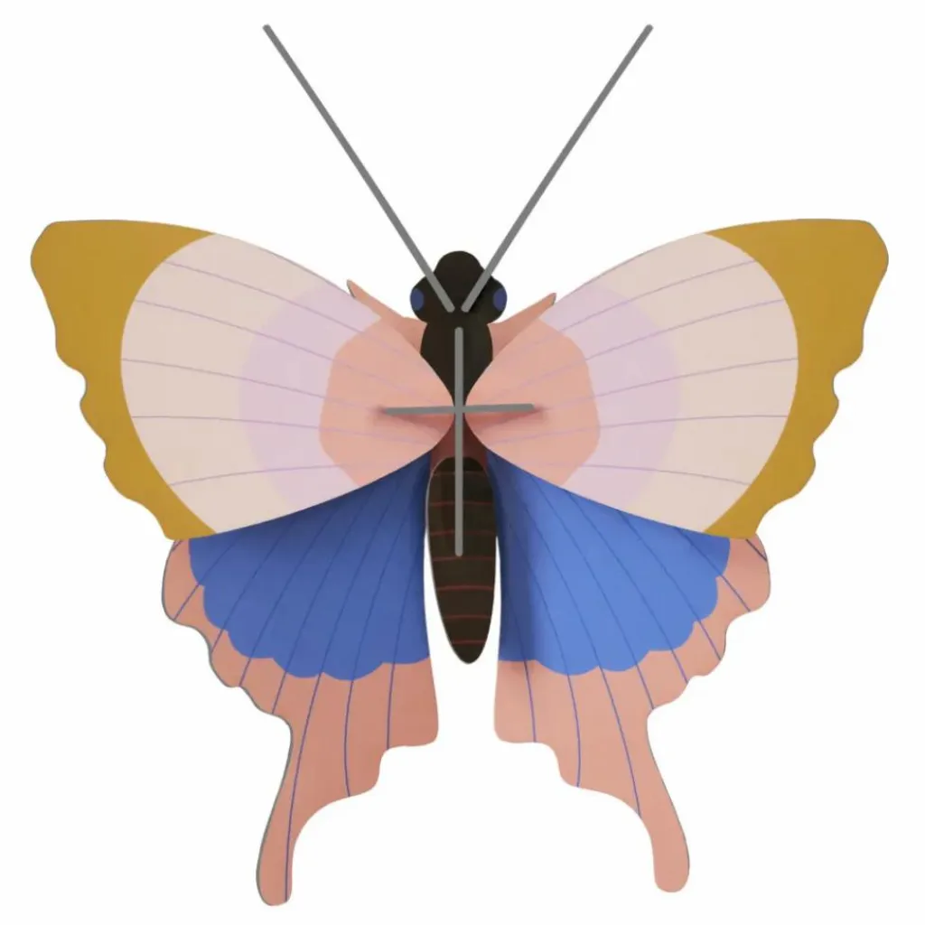 New Studio Roof Décoration murale Papillon Gold Rim Multicolore