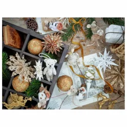 Bloomingville Décoration souris à suspendre en laine Peo - Set de 2 | Marron New