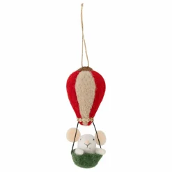 Best Bloomingville Décoration souris Peo en laine à suspendre | Rouge