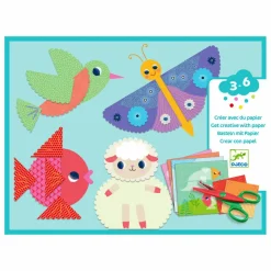 Djeco Découpage en crans Multicolore Hot