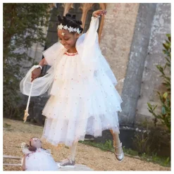 Meri Meri Déguisement Ange en tulle avec couronne