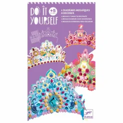 Djeco Loisirs Créatifs|Diadèmes à décorer Comme une princesse - Set de 4