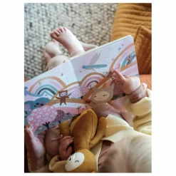 Fabelab Doudou en coton bio Ours Ocre