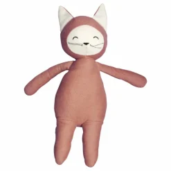 New Fabelab Doudou en coton bio Renard Argile