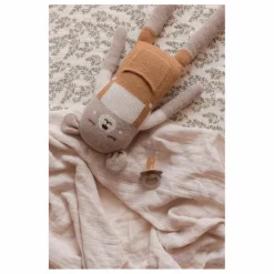 Main Sauvage Doudou grand ours | Jaune moutarde New