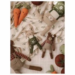 Main Sauvage Doudou Lapin fermier |