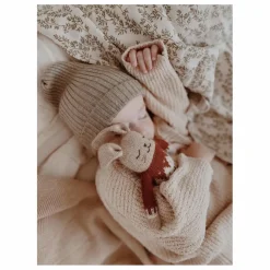 Main Sauvage Doudou lapin pull jacquard | Sienne Sale