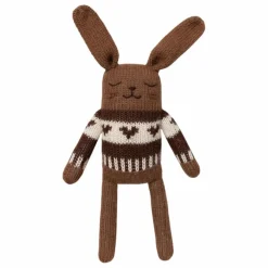 Main Sauvage Doudou Lapin pull jacquard |