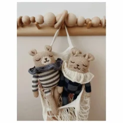 Main Sauvage Doudous, Peluches|Doudous Et Peluches|Doudou Ourson barboteuse rayée |