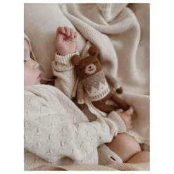 Main Sauvage Doudou ourson pull jacquard | Taupe Clearance