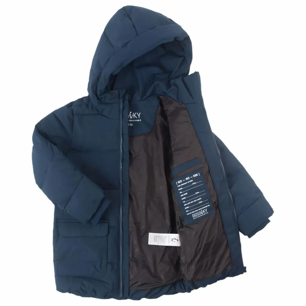 Clearance Gosoaky Doudoune Imperméable Tiger Eye | Bleu marine
