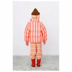 New Tinycottons Doudoune Retro Rayée | Rose