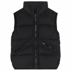 New Stone Island Doudoune Sans Manches Logo | Noir