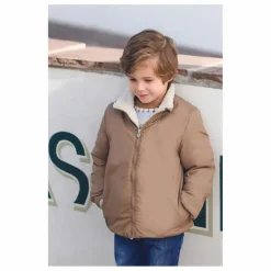 Online Tartine et Chocolat Doudoune Sherpa Réversible | Taupe