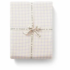 garbo&friends Drap-housse Gingham Sky | Bleu ciel Hot