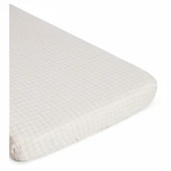 garbo&friends Drap-housse Gingham Sky | Bleu ciel Hot