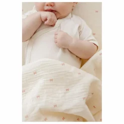 Soft Spot Linge De Lit Bébé|Linge De Lit Bébé|Drap-housse Ribbon en coton bio |