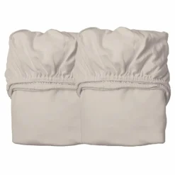 Best Leander Draps-housses en coton bio - Set de 2 | Beige