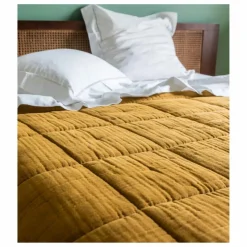 The Socialite Family Édredon Nido en gaze de coton | Jaune moutarde Best