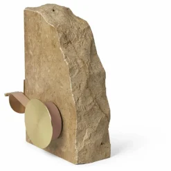 Ferm Living Petits Rangements|Dérouleur de scotch en travertin |