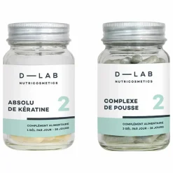 D-LAB NUTRICOSMETICS Duo Nutrition-Capillaire - 1 mois