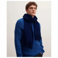 Outlet Bompard Echarpe Classique EB Cachemire | Bleu marine
