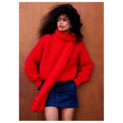 Surprise Paris Echarpe Donna Super Kid Mohair | Rouge Outlet