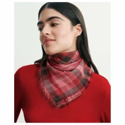 Femme Bompard Echarpe Mini Carré Tartan Cachemire |